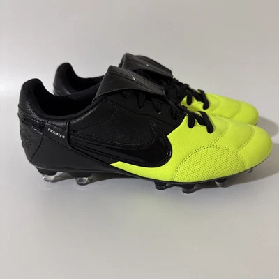 Botines de fútbol terreno firme Nike para hombre 6,5/mujer 8 Premier 3 negros/voltios AT5889-009 Foto 1 de 4