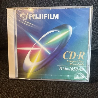 New Sealed FujiFilm CD-RW 650 MB 74 Min Compact Disc Recordable 4x Multispeed - Image 1 of 2