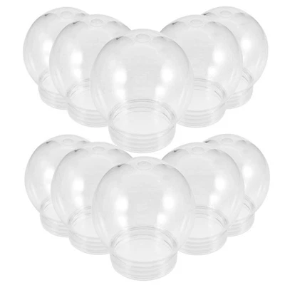  10 pezzi di bottiglia di plastica trasparente con palla di plastica - Immagine 1 di 4