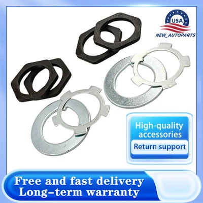 2× Front Axle Hub Spindle Lock Nut For 1984-1995 Toyota Pick Up 1992-1998 T100 Foto 1 de 4