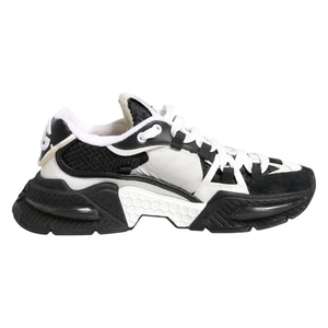 DOLCE & GABBANA Shoes White Black Logo Airmaster Sneakers EU39 / US8.5 1130usd - Picture 1 of 9