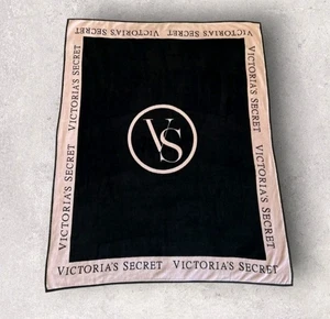 Victoria’s Secret Blanket Large Throw Rare Very Soft Polyester Pink Luxury VS - Picture 1 of 12