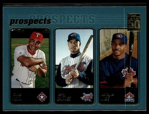 Carlos Peña / Larry Barnes / DeWayne Wise PROS 2001 Topps #731 Rangers - Imagen 1 de 2