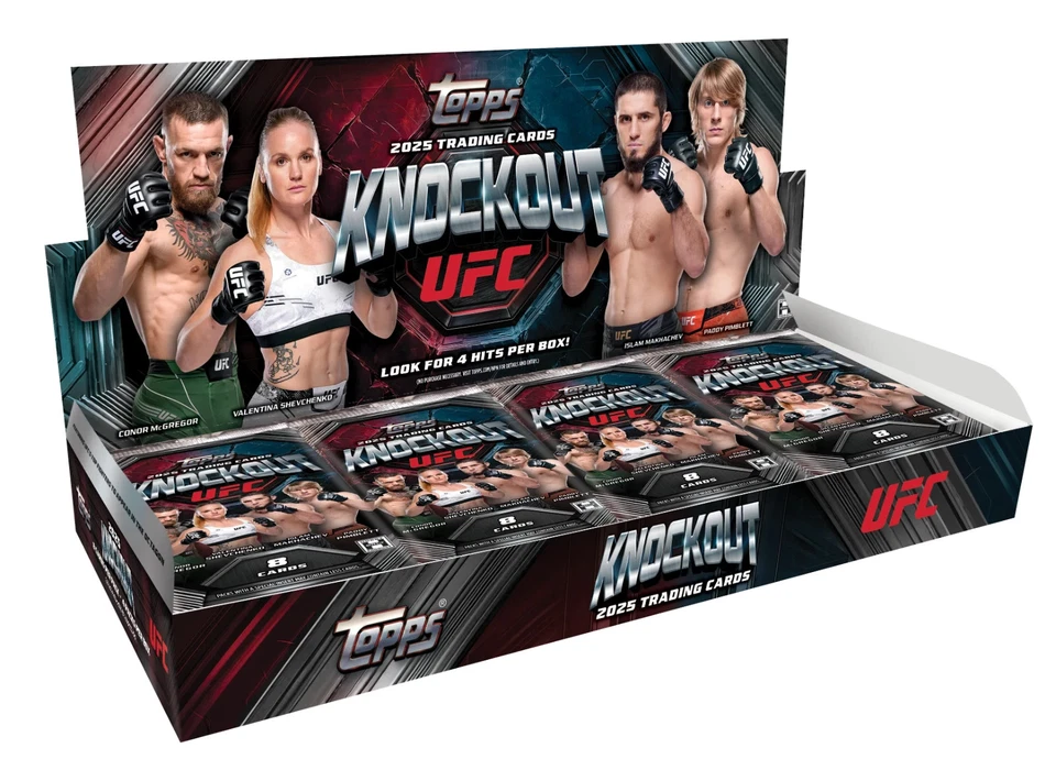 2025 Topps Knockout UFC - Hobby Box (3 AUTOS/1 RELIC) New Factory Sealed - Image 1 of 4