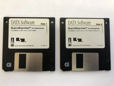 Data Software SupraExpress 2 Diskette Set / Macintosh Computer Software - Image 1 of 4