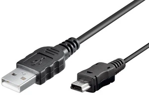 10x USB Anschlusskabel (ersetzt DKE-2 / DC-U100); DAT mini USB 1,0m - Photo 1/2
