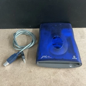 Iomega - 100MB External PC Zip Drive - Blue - Afbeelding 1 van 6