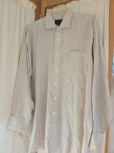 Camisa de vestir a medida Robert Talbot a rayas crema 16-33 - Imagen 1 de 6