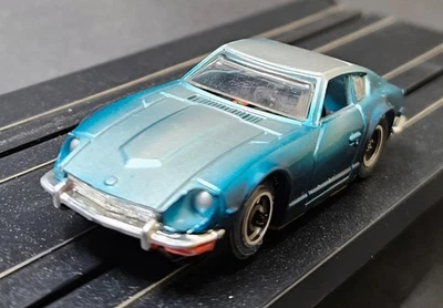 Vintage 1970s Tyco Pro Datsun 240z HO Scale Slot Car Racing Teal Green - Image 1 of 4