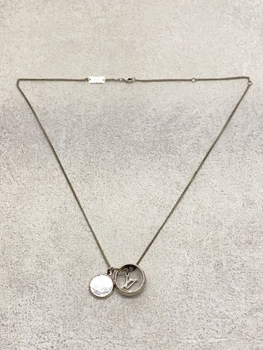 LOUIS VUITTON（LV） LOUIS VUITTON Anello Collana Monogramma Placcato Argento M62485 Lunghezza 59 cm Uomo