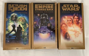 Star Wars Trilogy Box Set Gold Special Edition VHS Movies No Box Buy2Get1Free - Picture 1 of 8