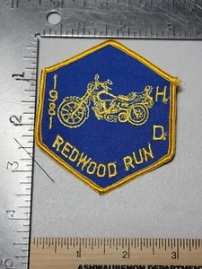 Harley Davidson HD 1981 Redwood Run Patch California Rally Souvenir Motorrad  - Bild 1 von 2