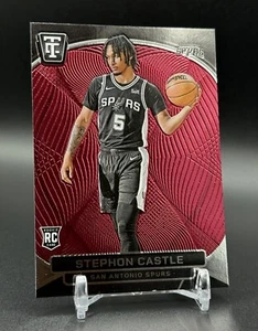 2024-25 Panini Totalmente Certificato STEPHON CASTLE Rookie Maroon #167 Spurs - Foto 1 di 1