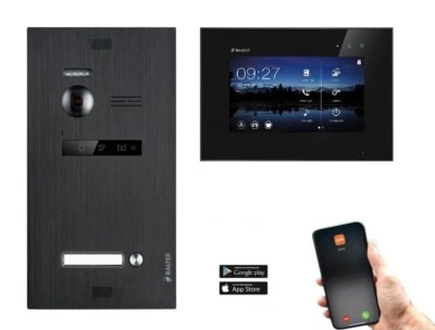 Balter EVO Video Türsprechanlage 1x 7" Wifi Monitor für 1 Teilnehmer in Schwarz