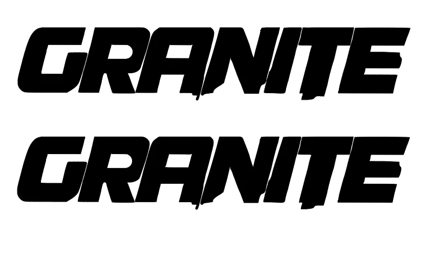 Arrma GRANITE DIE-CUT Decal Sticker ( 2 PCS ) Offroad RC Truck NEW - Image 1 of 1