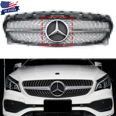 Front Grille Star Emblem Logo 2015-2018 For Mercedes Benz CLA250 C300 C43 E350 - Imagem 1 de 4