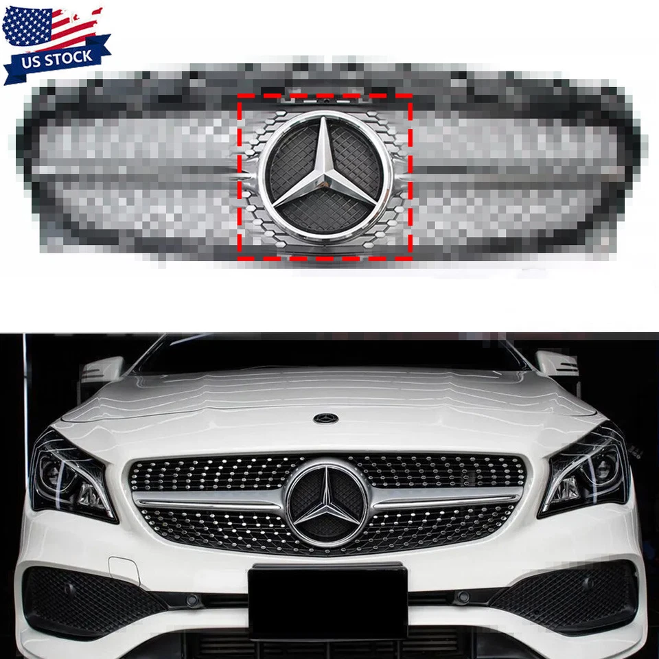Fit For Mercedes Benz W117 CLA250 CLA180 CLA200 2013-2018 Front Grille Emblem Foto 1 de 4