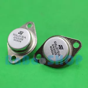 2 Stck. ~ 50 Stck. 2N3055 NPN + Isolierendes Silikon-Pad 15A 60V Leistungstransistoren TO-3 ST - Bild 1 von 2
