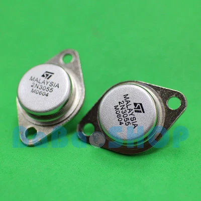 2pcs~50pcs 2N3055 NPN +Insulating Silicone Pad 15A 60V Power Transistors TO-3 ST - Image 1 of 2