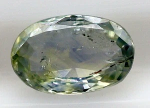 Natural Blue With Yellow Hue Sapphire Certified 1.55 Ct Gem Loose Oval 8x5 mm - Picture 1 of 10