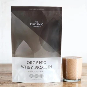 The Organic Protein Co. – Raw Cacao & Maca Organic Whey Protein Powder | Addit - Picture 1 of 7