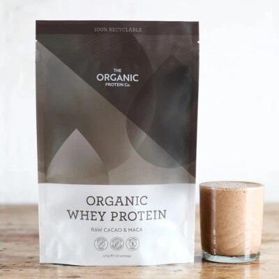 THE ORGANIC PROTEIN COMPANY The Organic Protein Co. – Raw Cacao & Maca Organic Whey Protein Powder | Addit
