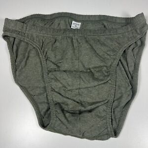 Vintage Men's Arrow Bikini brief Size M underwear 100% Cotton Retro Solid Green