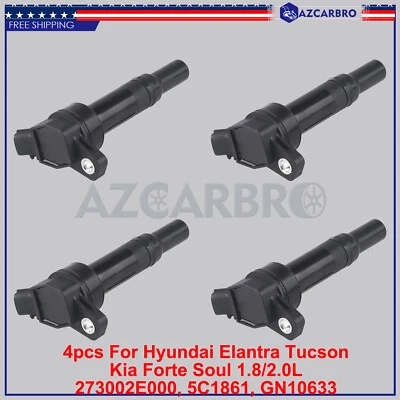 4 шт катушки зажигания 27300-2E000 новые для 2012-2017 Hyundai Elantra Kia Soul UF651 - Изображение 1 из 4