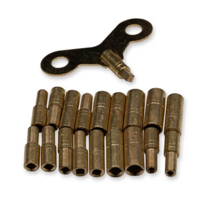 ALL SIZES Clock Winding Keys Kit Set Size 000 -15 Mantle Longcase Grandfather - Image 1 of 2