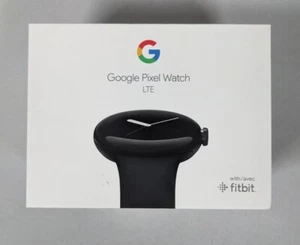 Google Pixel Watch LTE (boîtier en acier inoxydable noir mat/bande active obsidienne) - Photo 1 sur 13