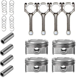 4 Set Connecting Rod Piston Kit for Hyundai Kia Accent Rio 1.6L DOHC 12-2016 USA - Picture 1 of 10