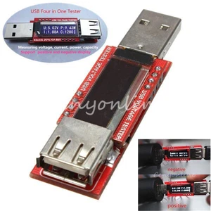 Display USB Charger Capacity Power Current and Voltage Detector Tester Meter - Picture 1 of 7