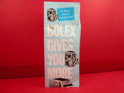 复古 BOLEX 8 毫米电影相机设备手册 D8L B8L 镜头 + 价格表! — 第 1/2 张图片