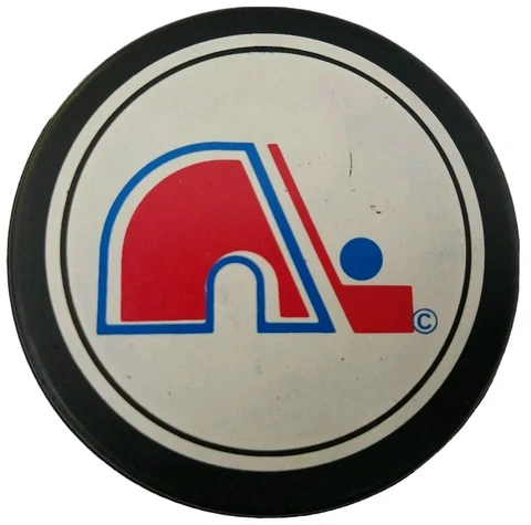 VINTAGE NORDIQUES QUEBEC GENERAL TIRE SLUG MADE IN CANADA NHL HOCKEY PUCK GEM! Cover