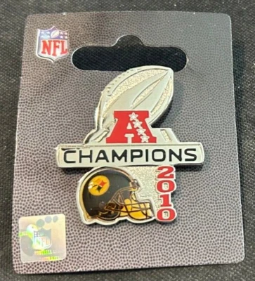Pin Campeones de la AFC 2010 - Pittsburgh Steelers - Licencia NFL Nuevo Empaquetado de Fábrica Foto 1 de 3