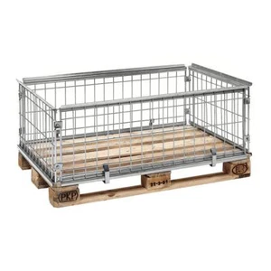 Palettenaufsatz Gitterbox Stapelrahmen 1.220 x 820 x 420 mm - verzinkt - Bild 1 von 1