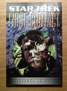 Star Trek FIRST CONTACT Resistance Is Futile PATRICK STEWART Poster 1996 Locutus - Picture 1 of 5