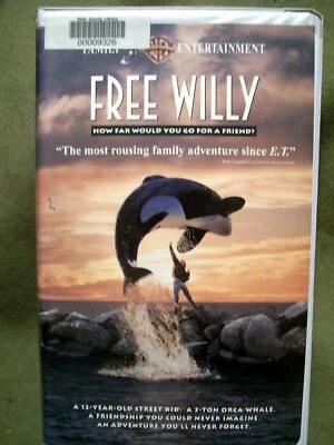 Free Willy (1993, VHS) Michael Madsen Lori Petty Jason James Richter Foto 1 de 2