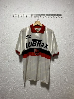 Flamengo RJ 1993 Umbro Away Soccer Jersey Men's Sz L Match Worn 5 - Image 1 of 4