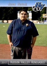2017 Hudson Valley Renegades Grandstand #11 John Horaz Newburgh New York NY Card