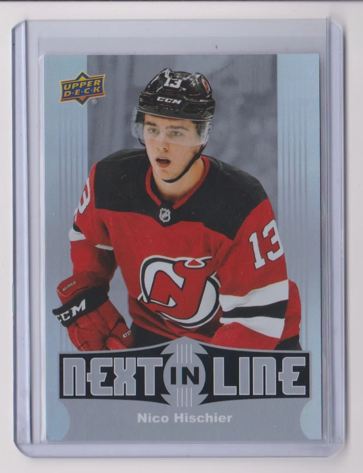 17-18 2017-18 Upper Deck Overtime Next In Line #NL1 Nico Hischier New Jersey  - Image 1 of 1