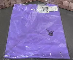 UNIQLO Sanrio KUROMI & MY MELODY T-shirt Oversize Fit L size Purple JAPAN - Picture 1 of 9