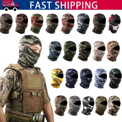 Tactical Balaclava Face Mask Ski Sun Hood Cover UV Protection for Hunting Unisex - Image 1 of 4