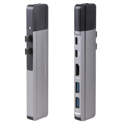 Net 6in2 USB-C 2port TYPE-C to USB3.0/3.1/4K HDMI/NIC Hub For MacBook Pro/Air - Image 1 of 4