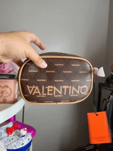 Authentic Valentino Belt Bag With Dust Bag Liuto Crossbody Dark Brown - Picture 1 of 5