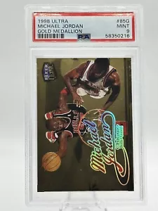 1998-99 Fleer Ultra Michael Jordan Gold Medallion #85G PSA 9 MINT - Picture 1 of 3