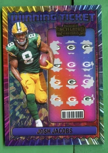 JOSH JACOBS 2024 PANINI CONTENDERS WINNING TICKET /25 GREEN BAY PACKERS - Picture 1 of 2