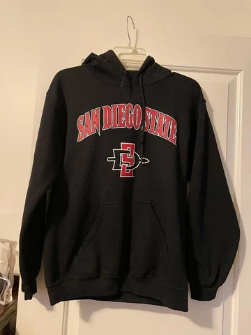 San Diego State University Football Pull Over Black Hoodie Childs Small Cover