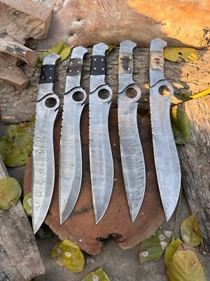 LOTE DE 50 CUCHILLOS BOWIE 15" CUCHILLOS DE CAZA DE ACERO DAMASCO EDC NAVAJA AFILADA Foto 1 de 4