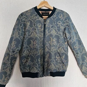 Maison Scotch Women Quilted Bomber Jacket Green Size 8 - Picture 1 of 9
